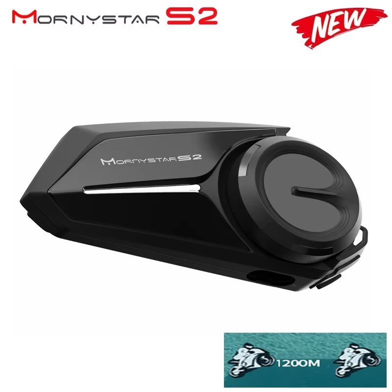 Full Face Motorcycle Helmet With Bluetooth - Mornystar S2 ชุดหูฟังติดหมวกกันน็อครถจักรยานยนต์ Intercom บลูทูธกันน้ํา 5.1