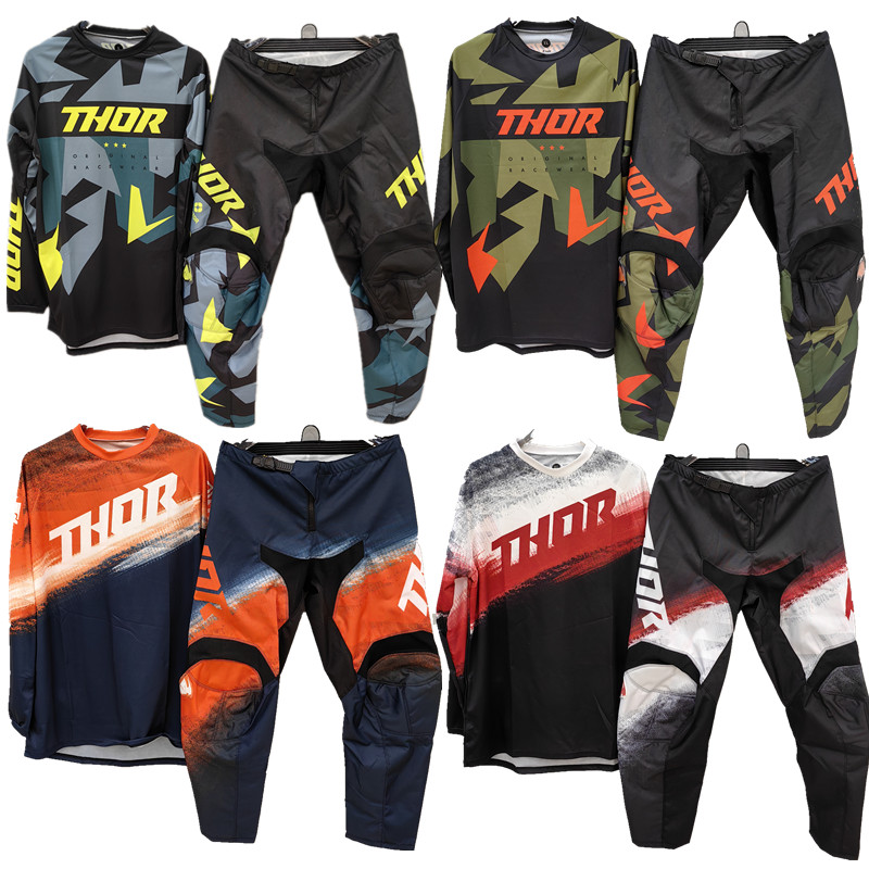 Riding Gear - ชุดกีฬาขี่มอเตอร์ไซค์แบบออฟโรด รุ่น Launchmode Futura สีดำ/แดง ปี