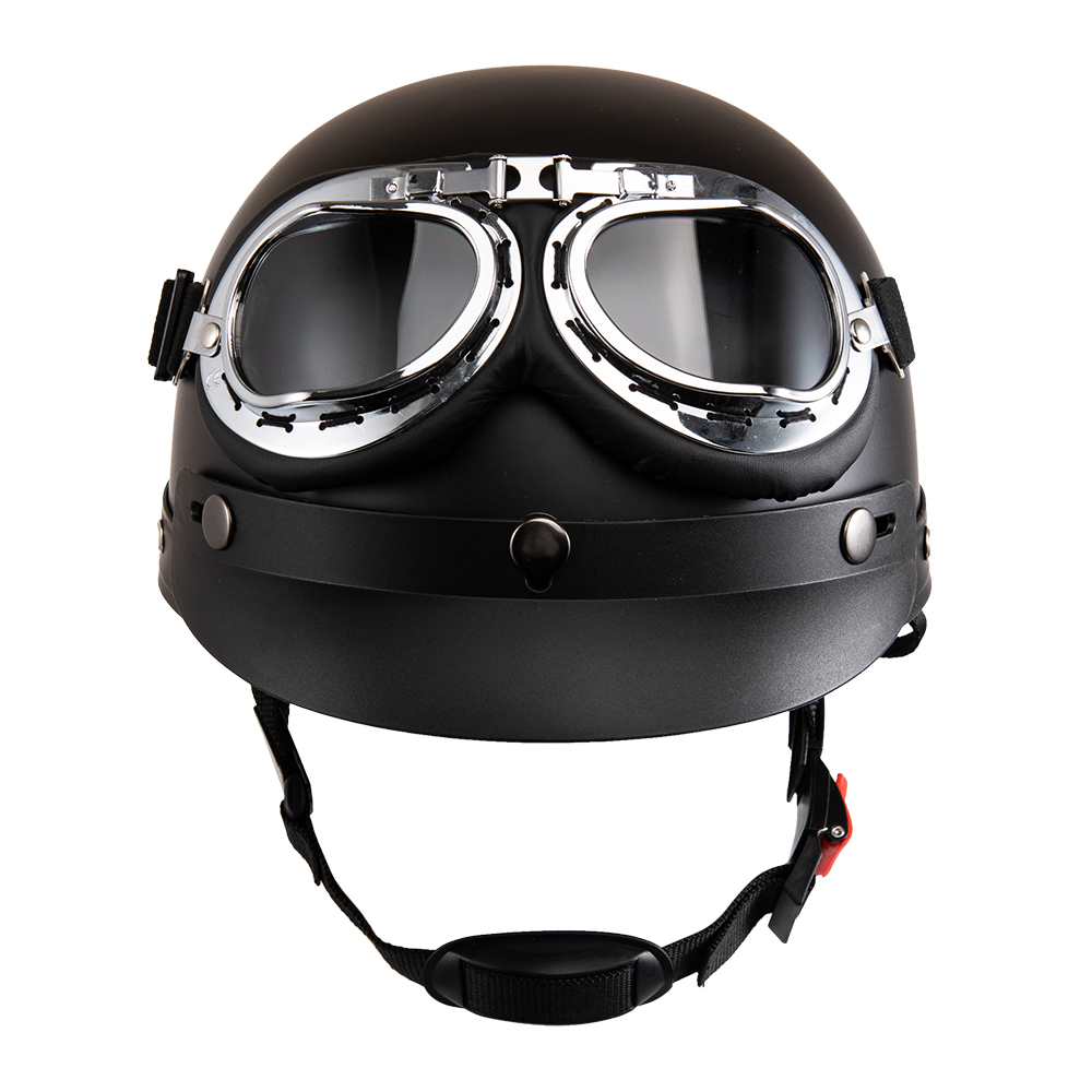 Vintage Open Face Retro Helmet - หมวกกันน็อครถจักรยานยนต์เปิดหน้า Retro Capacete De Moto Scooter