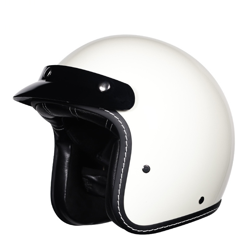 หมวกกันน็อคมอเตอร์ไซค์แบบเปิดห - Vintage Open Face Retro Helmet บทวิจารณ์และราคา