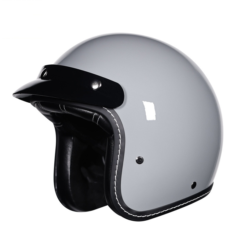 หมวกกันน็อคมอเตอร์ไซค์แบบเปิดห - Vintage Open Face Retro Helmet บทวิจารณ์และราคา