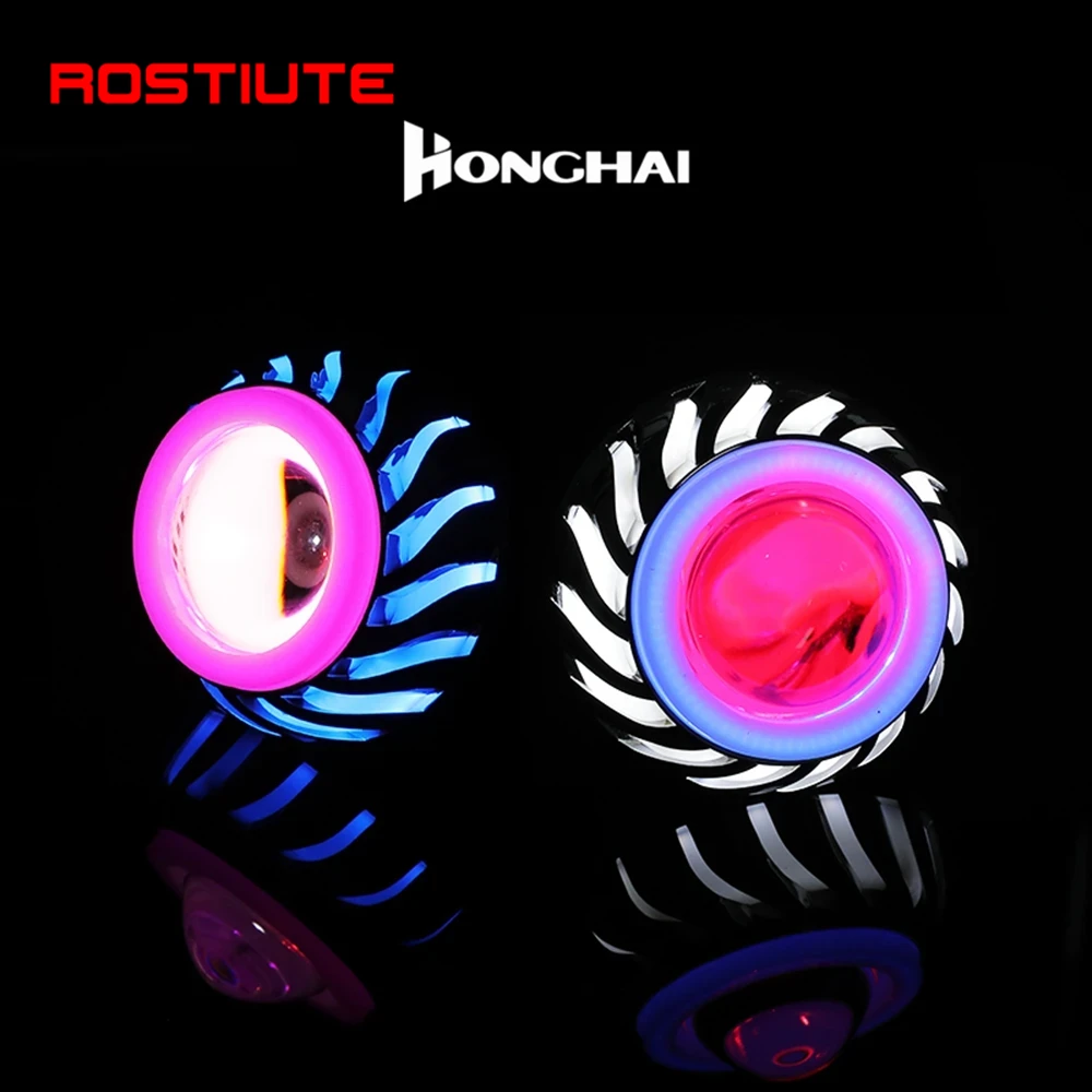 สูง/ต่ํา Beam Double Angel Eye - Universal Motorcycle Led Headlight Projector บทวิจารณ์และราคา