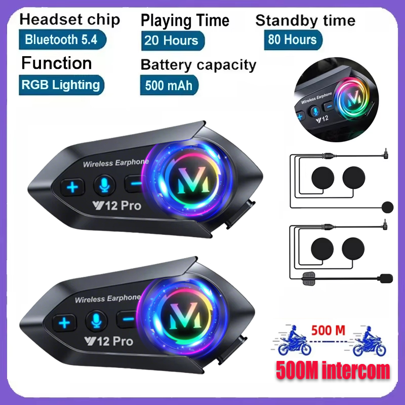 Y20 Pro 1/2x ชุดหูฟังอินเตอร์ค - Universal Motorcycle Helmet Intercom Headset บทวิจารณ์และราคา