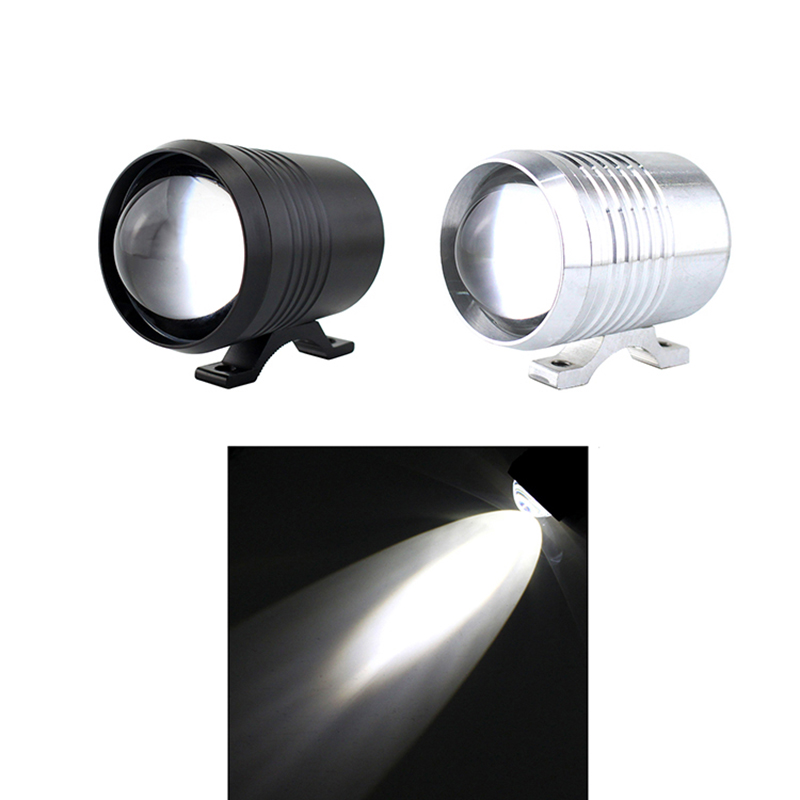 ไฟสปอร์ตไลท์มอเตอร์ไซค์ U2 สำห - Universal Motorcycle Led Headlight Projector บทวิจารณ์และราคา