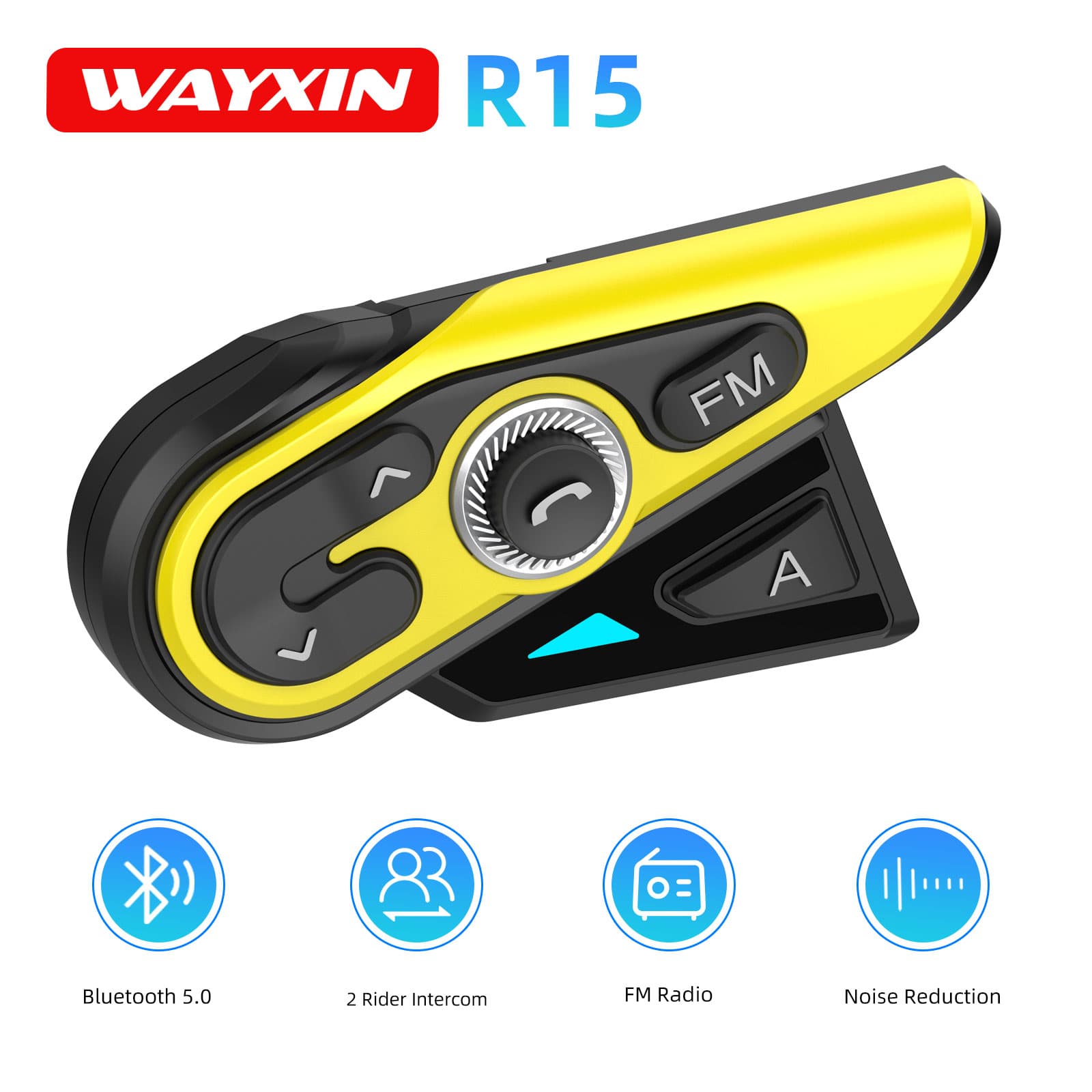 WAYXIN R15 ชุดหูฟังอินเตอร์คอม - Universal Motorcycle Helmet Intercom Headset บทวิจารณ์และราคา