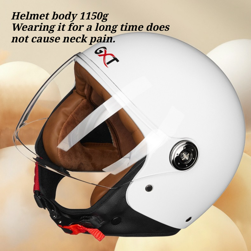 หมวกกันน็อคมอเตอร์ไซค์แบบเปิดห - Vintage Open Face Retro Helmet บทวิจารณ์และราคา