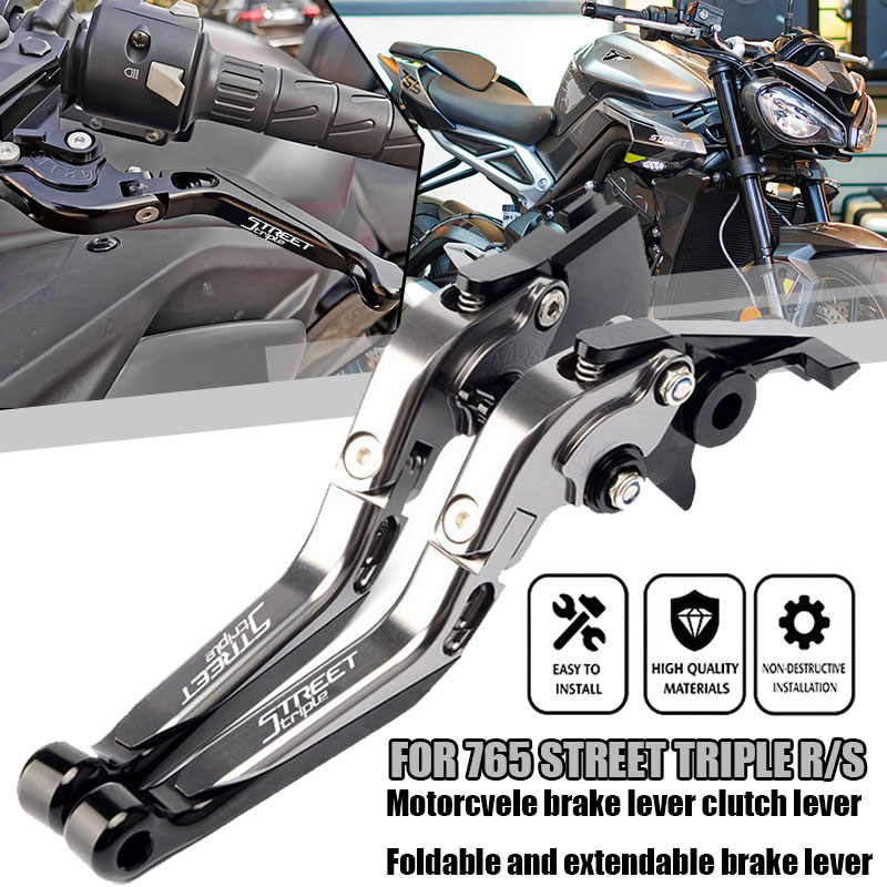 สำหรับ 765 Street Triple R/S ( - Cnc Aluminum Adjustable Brake Clutch Levers บทวิจารณ์และราคา