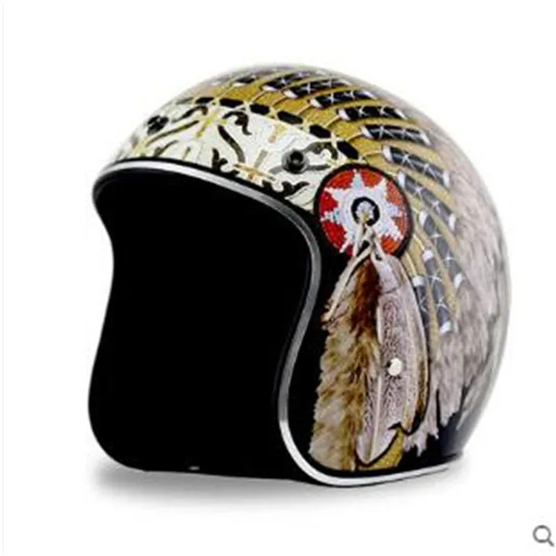 หมวกกันน็อคแบบเปิดหน้าสไตล์เรโ - Vintage Open Face Retro Helmet บทวิจารณ์และราคา