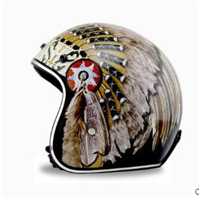 หมวกกันน็อคแบบเปิดหน้าสไตล์เรโ - Vintage Open Face Retro Helmet บทวิจารณ์และราคา