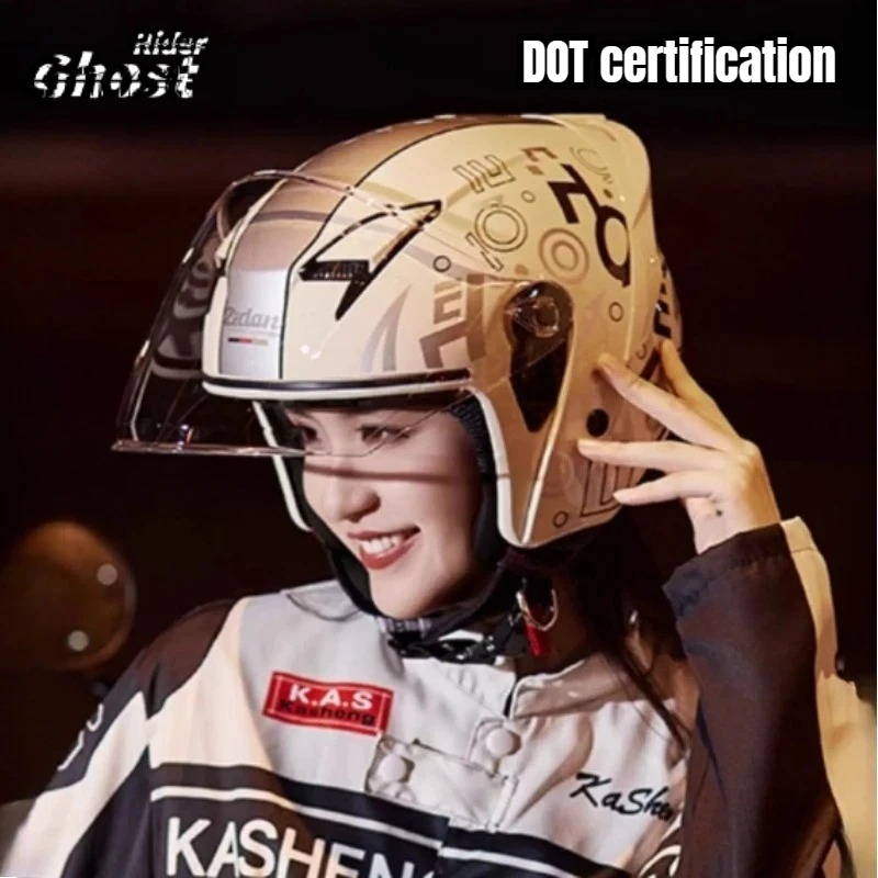 หมวกกันน็อคแบบเปิดหน้าสไตล์วิน - Vintage Open Face Retro Helmet บทวิจารณ์และราคา