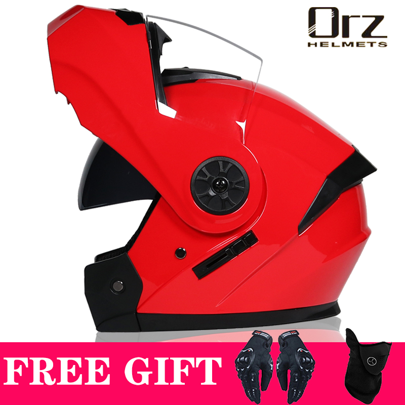 หมวกกันน็อคแบบเปิดคาง DOT รุ่น - Dual Visor Motorcycle Racing Helmet บทวิจารณ์และราคา
