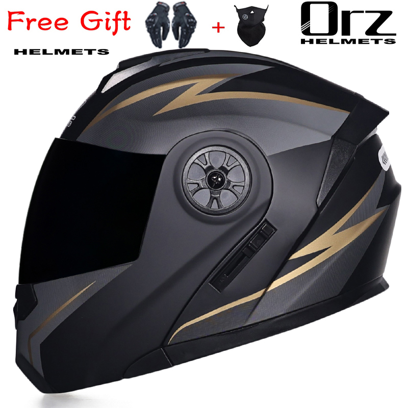 หมวกกันน็อคมอเตอร์ไซค์แบบพลิกไ - Dual Visor Motorcycle Racing Helmet บทวิจารณ์และราคา