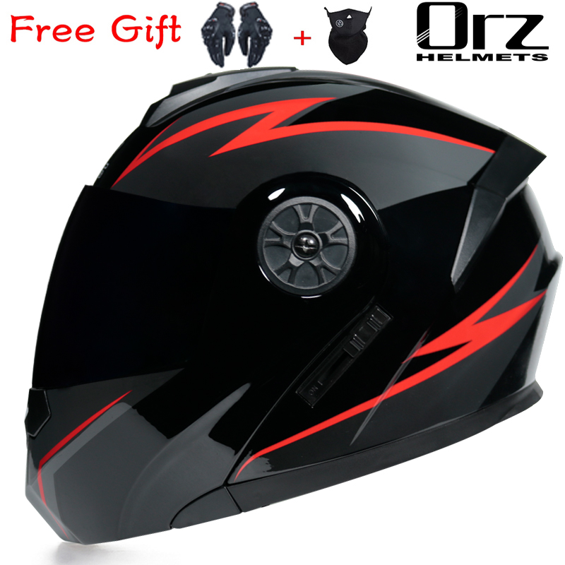 หมวกกันน็อคมอเตอร์ไซค์แบบพลิกไ - Dual Visor Motorcycle Racing Helmet บทวิจารณ์และราคา