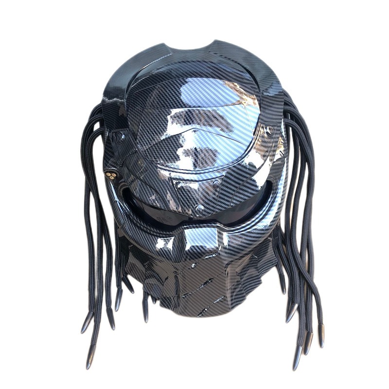 หมวกกันน็อคมอเตอร์ไซค์แบบเต็มใ - Custom Predator Motorcycle Helmet บทวิจารณ์และราคา