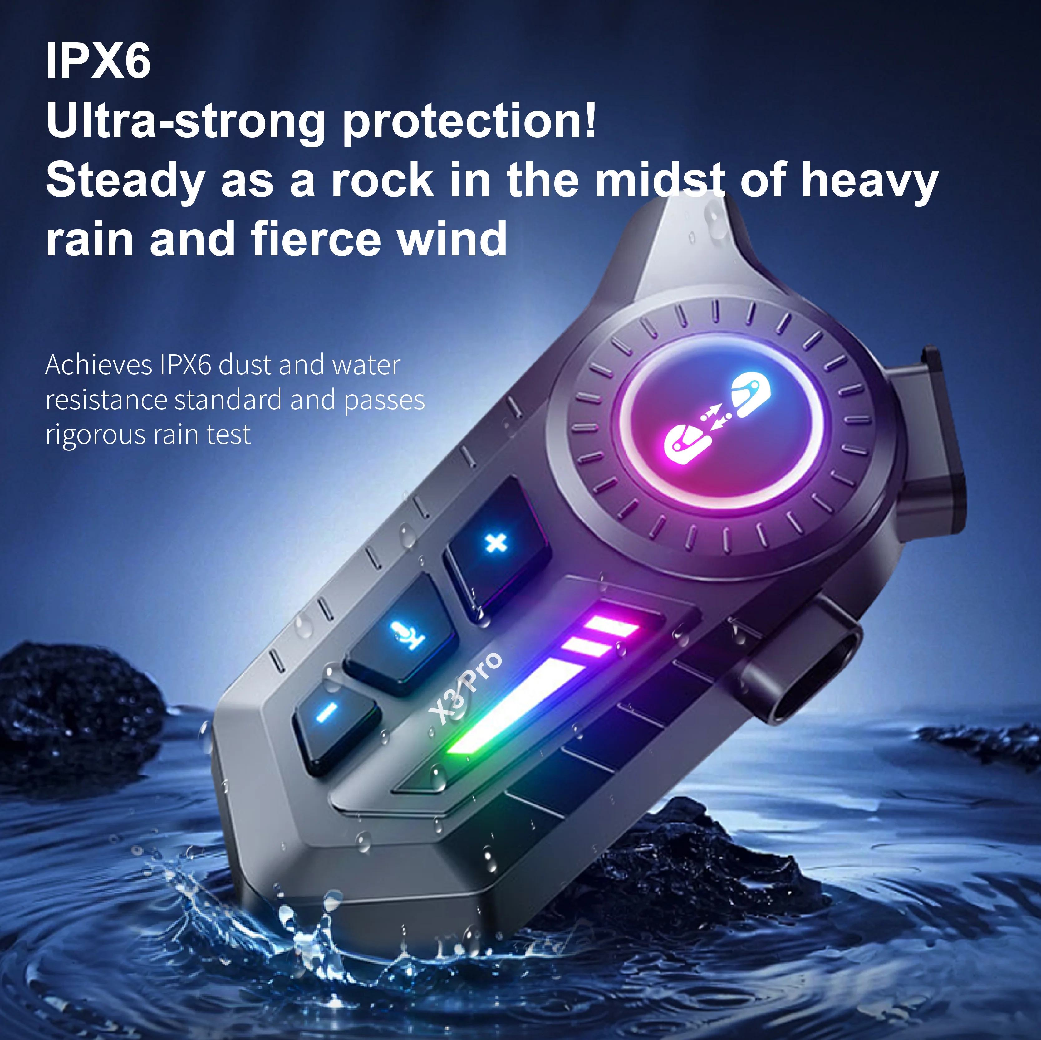 อินเตอร์คอมบลูทูธสำหรับมอเตอร์ - Universal Motorcycle Helmet Intercom Headset บทวิจารณ์และราคา