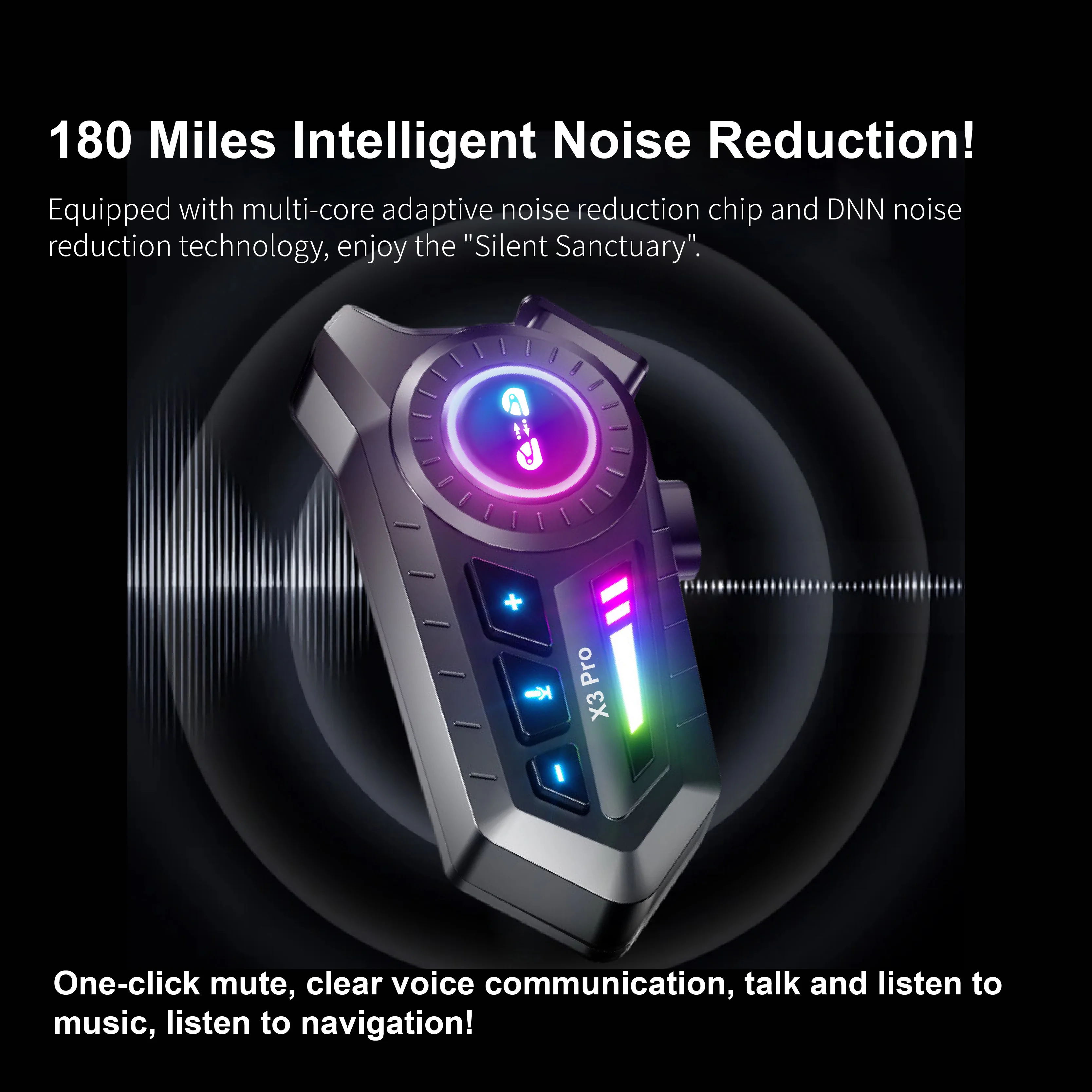 อินเตอร์คอมบลูทูธสำหรับมอเตอร์ - Universal Motorcycle Helmet Intercom Headset บทวิจารณ์และราคา