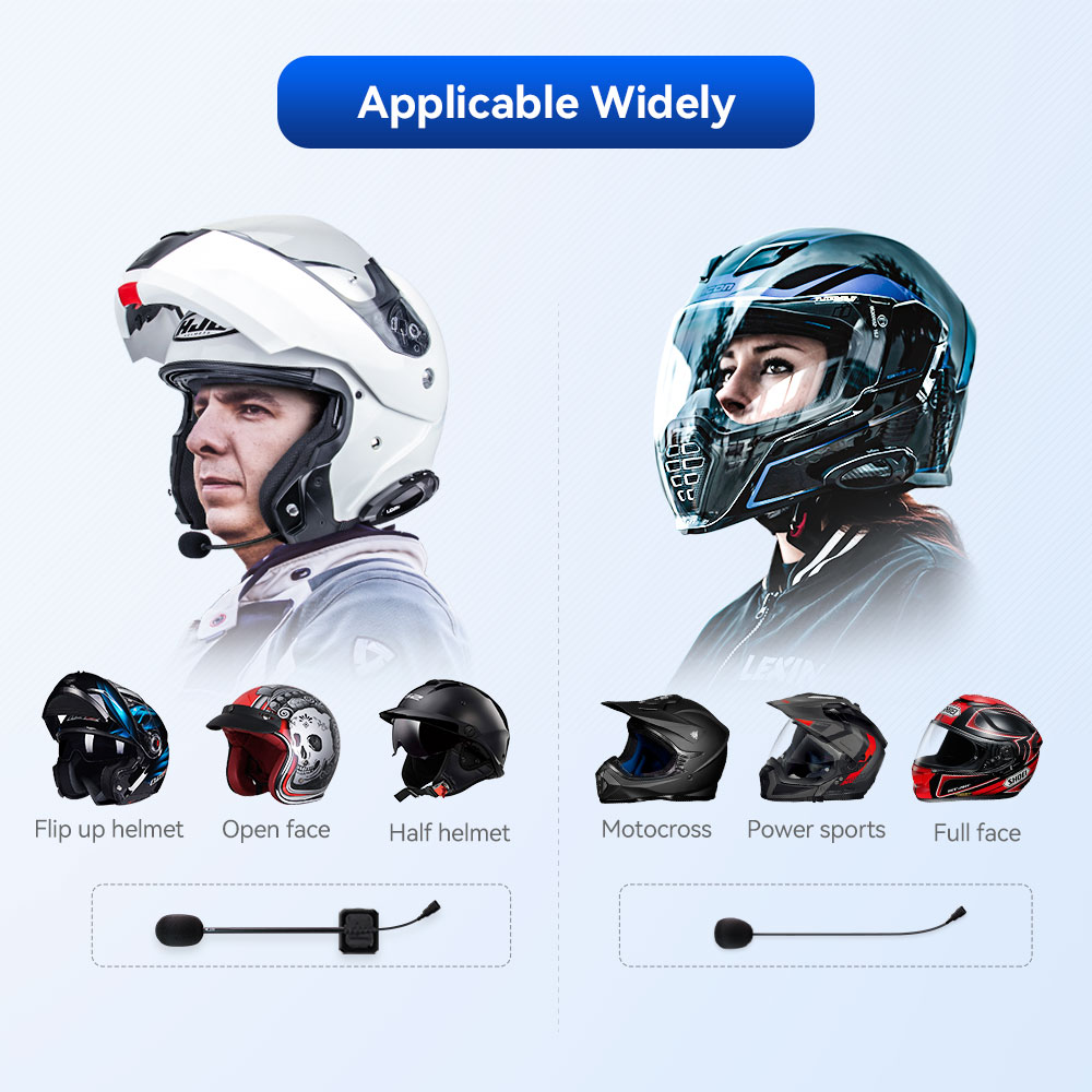 LEXIN-G2 ชุดหูฟังอินเตอร์คอมรถ - Full Face Motorcycle Helmet With Bluetooth บทวิจารณ์และราคา
