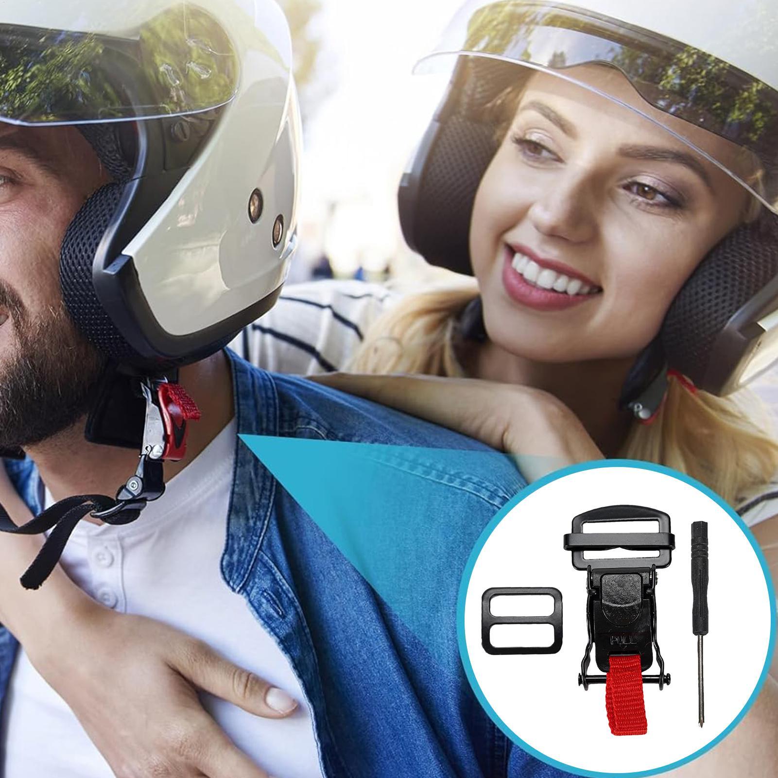 หมวกกันน็อคมอเตอร์ไซค์ หัวเข็ม - Quick Release Buckle Motorcycle Helmet บทวิจารณ์และราคา