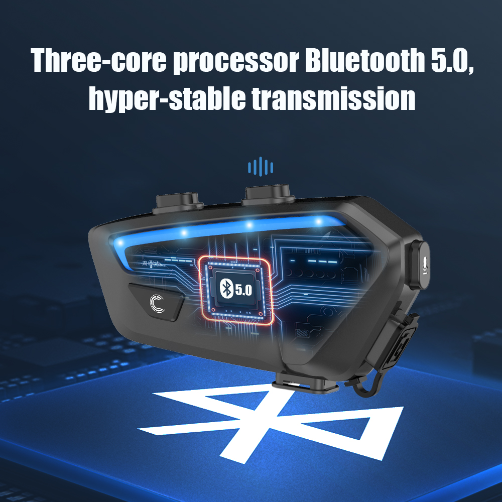 รถจักรยานยนต์อินเตอร์คอมชุดหูฟ - Universal Motorcycle Helmet Intercom Headset บทวิจารณ์และราคา